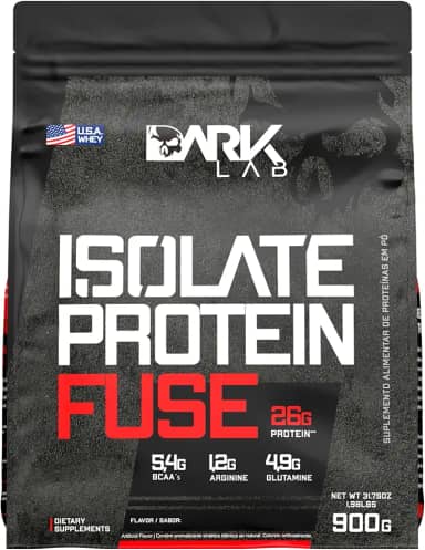 Isolate Protein Fuse Dark Lab, 900g, Chocolate, Suporte Muscular