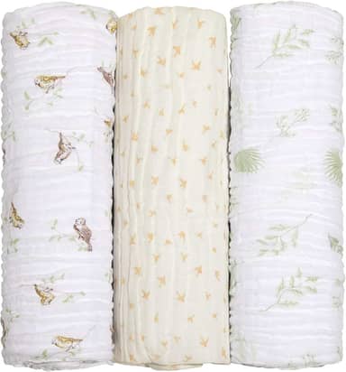 Papi Textil Cueiro Swaddle Soft Bamboo Mami 1,20M X 1,20M Contem 03 Unidades