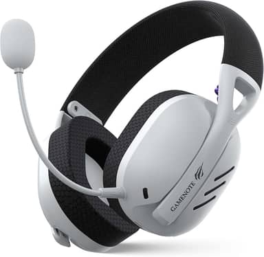 Havit Fone de Ouvido Headset Gamer Fuxi-H3 White Black, Com Fio e Sem Fio, Wireless 2,4GHz, Bluetooth, Cabo USB-C, Cabo 3,5mm. Surround, Baixa Latência, Quad-Mode