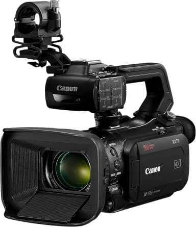 Canon Câmera de vídeo profissional XA75, vídeo UHD 4K para gravar, transmitir, lente de zoom óptico de 15x, terminal SDI e XLR 3G, preta