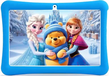Tablet infantil, tablet Android 13 de 10 polegadas para crianças com jogos educativos, (6+10) GB RAM 128 GB ROM, controle parental, HD IPS, certificado GMS, WiFi, capa à prova de choque EVA