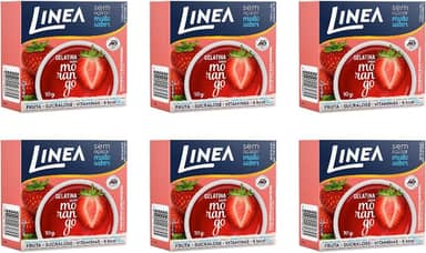 Linea Gelatina Morango 10g - kit c/ 6 unds