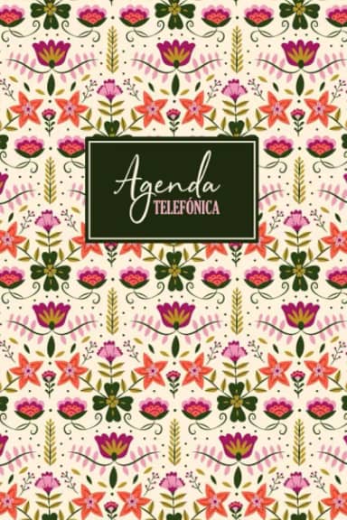 Agenda Telefónica: Organizador de Direcciones, Teléfonos y Emails | Encabezado alfabeto | Notebook con más de 400 espacios para guardar contactos