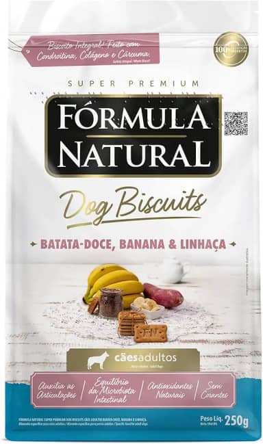 Adimax Fresh Meat Biscuits Batata Doce Banana E Linhaça 250G