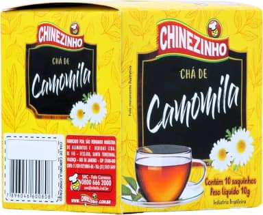 Chinezinho Chá De Camomila Para Infusão 10 Gramas Com 10 Saquinhos