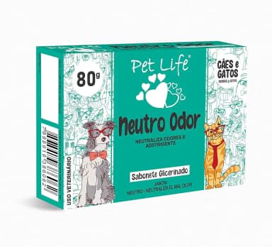Sabonete Neutro Odor Pet Life Cães e Gatos 80 g