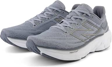 Fresh Foam X 1080 V13 Tênis de corrida masculino, Aço/Titânio/Branco, 7 Narrow