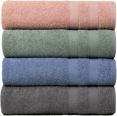 Kit 4 Toalhas de Rosto Fio Penteado Extra Macia - Comfort (KIT 1)