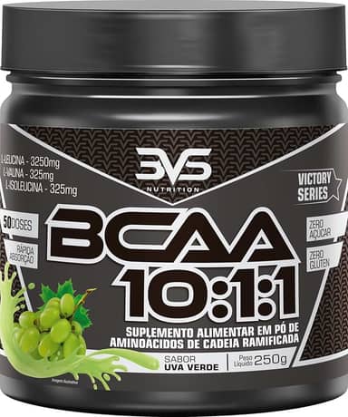 3VS Nutrition BCAA 10:1:1 250g - Sabor gourmet Uva Verde