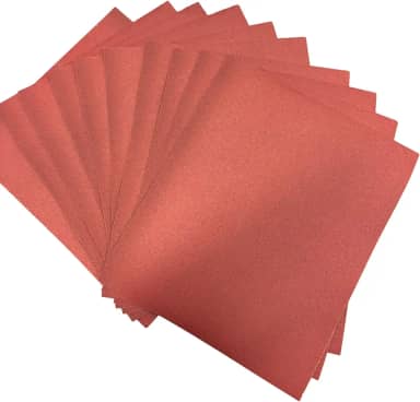 Lixa Grão 220 – Kit com 10 Folhas 22,5×27,5 cm – Acabamento Fino para Madeira, Massa, Gesso, Pintura e Reforma