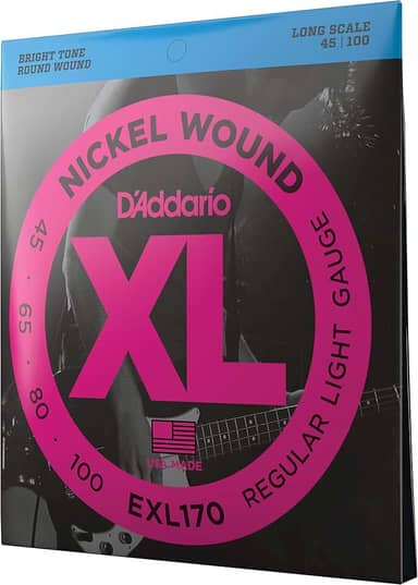 Encordoamento Para Baixo 4 Cordas Escala Longa .045-.100 D'Addario XL Nickel Wound EXL170