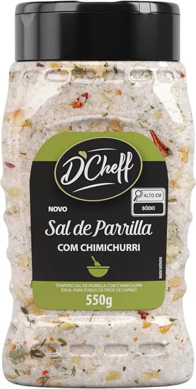 D'Cheff, Sal de Parrilha com Chimichurri, 550 Gramas