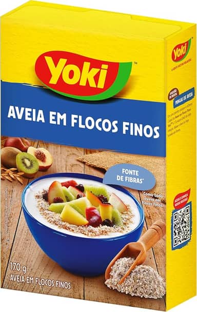 Aveia em Flocos Finos 170g Yoki