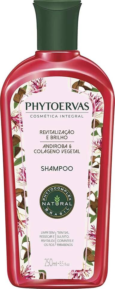 Phytoervas Shampoo Uso Diário 250 Ml Revitalização E Brilho Rosa
