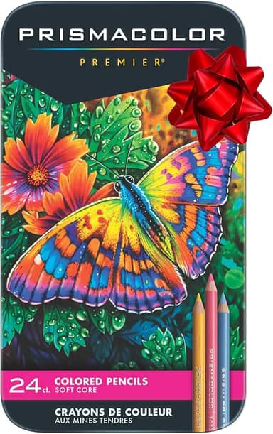 PRISMACOLOR 3597T Premier Colored Pencils, Soft Core, 24ct