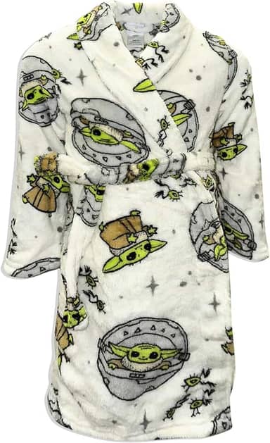 Roupões para meninos – Personagens infantis, roupão de banho macio de lã coral com capuz