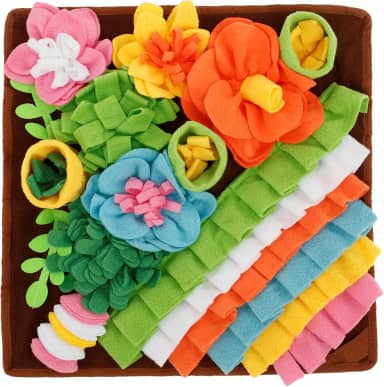 Tapete de Snuffle para cães, tapete interativo de brinquedos para cães, gatos e coelhos, tapete de cheirar para cães que comem lentamente e trata a mente, lavável na máquina