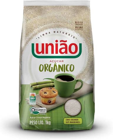 Açúcar Cristal Orgânico União Pct 1kg