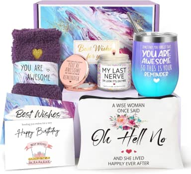 para mulheres, presentes para mulheres, para melhor amiga, cesta de presentes de feliz aniversário para mulheres, presentes de amizade para mulheres amigas, presentes para amigas colegas de trabalho irmã mãe esposa dela