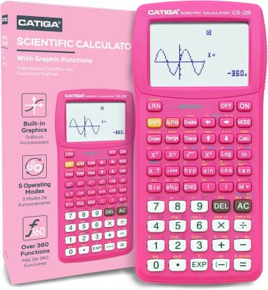 Calculadora científica com funções gráficas – vários modos com interface intuitiva – perfeita para estudantes de cursos iniciantes e avançados, ensino médio ou faculdade