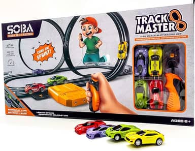 Pista Autorama Track Master Elétrica Duplo Looping 3,94m
