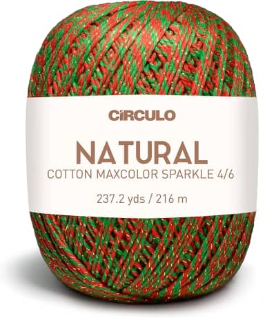 Kit 02 Barbantes Barroco MaxColor Brilho nº06 200g - 9818 Natalino