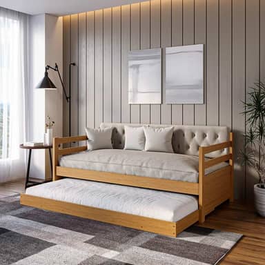 Sofá Cama Bicama Solteiro Lux Imbuia