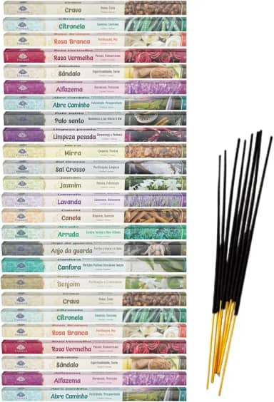 25 Caixinhas Incenso Sortido Collection Carvão Parman 25 Caixas Com 7 Varetas | 175 Varetas no Total