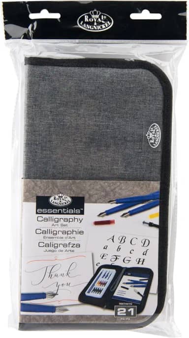 Royal & Langnickel Essentials Keep N' Carry Conjunto de caligrafia, 21 peças
