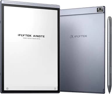 iFLYTEK Pacote AINOTE Air 2 – Tablet de 20,8 cm E Ink AI para anotações com caneta, níveis de pressão 4096, caderno digital com transcrição de voz para texto, suporte a vários idiomas, ideal para