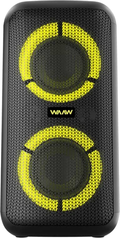 WAAW by ALOK Caixa de Som INFINITE 200 Bluetooth, Tipo Torre, 4 Alto-Falantes com LED's Dinâmicos, TWS, 160W RMS