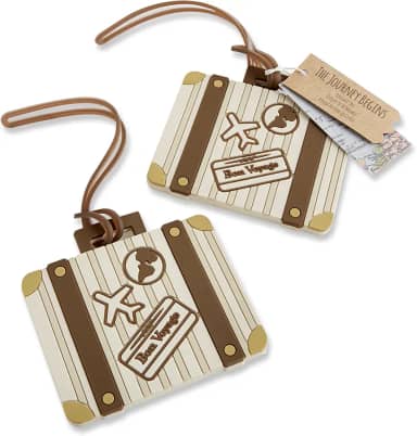 Kate Aspen Etiqueta de bagagem vintage Let the Journey Begin