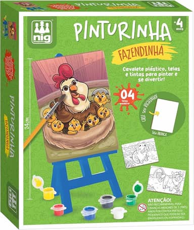 Nig Brinquedos Kit de Pintura Infantil Pinturinha Fazendinha