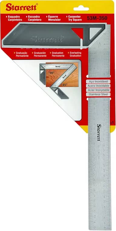 Esquadro Starrett Cabo Alumínio 35cm 14"