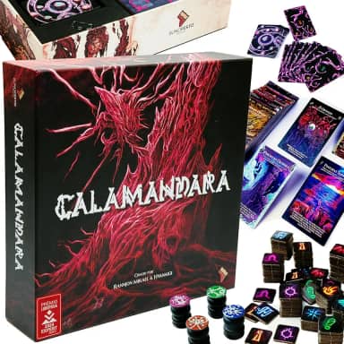 Jogo de Tabuleiro Calamandara | Um jogo de estratégia eletrizante e visualmente fantástico. Experimente essa aventura repleta de reviravoltas | FINALISTA e TOP 3 do Prêmio Ludopedia - 2 a 4 Jogadores