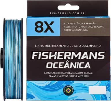 Linha De Pesca Multifilamento Fishermans 8 Fios
