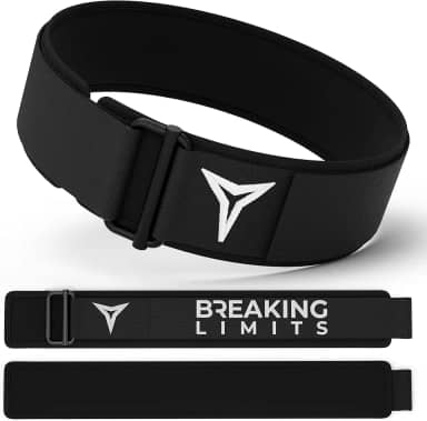 Breaking Limits Cinto de peso masculino – Cinturones para Hombre Gym– Cintos de levantamento de peso feminino – Cinto de ginástica com bloqueio automático para musculação, levantamento de peso,