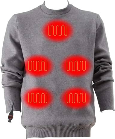 Camiseta térmica térmica masculina e feminina (não inclui baterias)