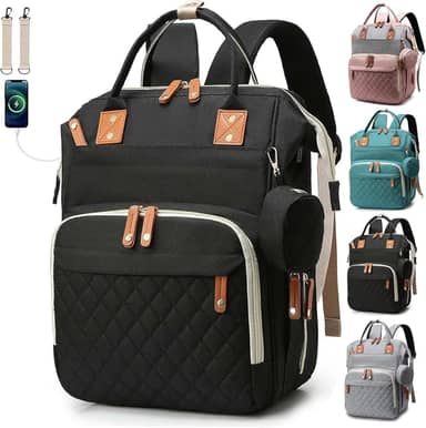 Bolsa Mochila Maternidade Impermeável Multifuncional- Estilo e Praticidade para Mamães Modernas, Com Grande Capacidade para Todo o Essencial do Bebê