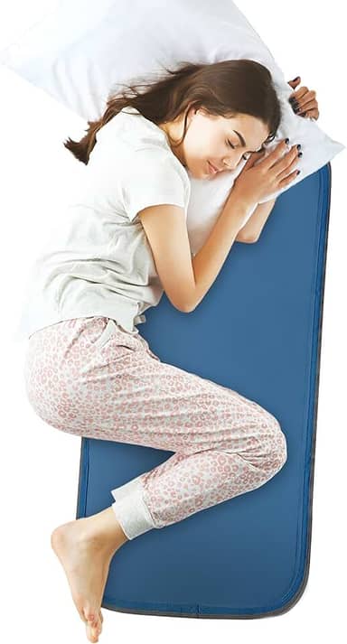 Almofada de resfriamento para cama – O colchão de resfriamento com gel ativado por pressão fornece alívio instantâneo – Ideal para febres, ondas de calor, suores noturnos – Coloque a esteira fresca na sua cama