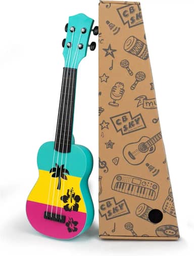 CB Sky Ukulele Soprano 21'/53 cm para iniciantes, estudantes crianças guitarra havaiana (palmeira)