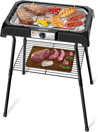 MONDIAL Churrasqueira Elétrica, Grand Steak & Grill II, 110V, Preto, 2000W - CH-06