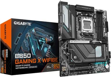 GIGABYTE Placa-mãe B850 Gaming X WIFI6E AMD AM5 LGA 1718, ATX, DDR5, 3X M.2, PCIe 5.0, USB-C, WIFI6E, LAN 2,5GbE, EZ-Latch, Garantia de 5 anos