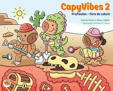 CapyVibes 2 - Profissões: Livro de colorir