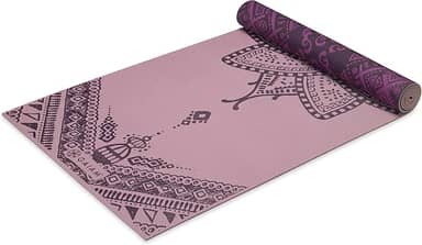 Gaiam Tapete de ioga – Tapete de exercícios e fitness antiderrapante reversível de 6 mm premium para todos os tipos de ioga, pilates e exercícios de chão (172 cm x 60 cm x 6 mm de espessura)