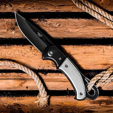 Canivete De Bolso Retrátil Portátil Faca Camping Pesca Caça