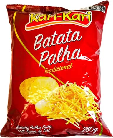 Batata Palha 280G tradicional Crocante com sal Kari-Kari