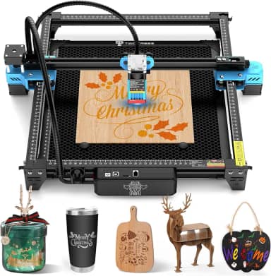 Máquina de Gravação e Corte a Laser TTS-55 PRO 40 W, 5500 mW, Para Madeira, Metal, Alumínio, Vidro, Couro (Versão Atualizada)