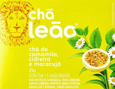 ARIKON Chá De Camomila Cidreira E Maracujá Leão Fuze Com 15 Saquinhos