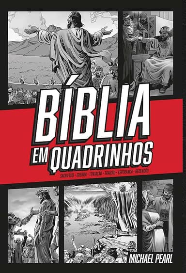 Bíblia em Quadrinhos - capa dura - Vermelha: A Palavra de Deus com aventura, ação e emoção.